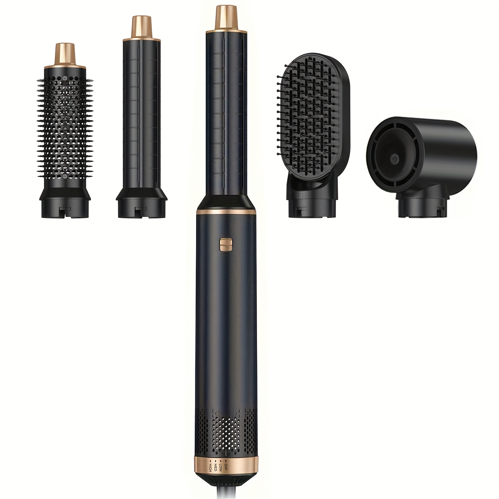 5in Air Brush, Curling Iron Wrap Styler, Negative Ion Hair Straightener Brush