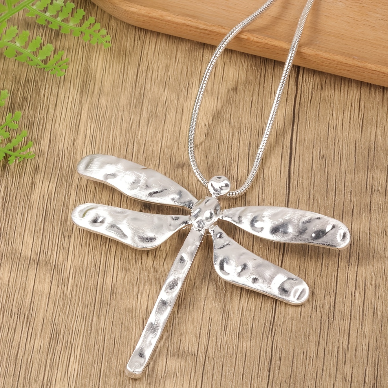 Women's Dragonfly Pendant Long Sweater Chain Necklace
