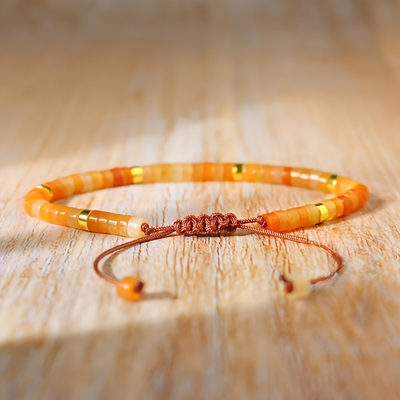 Guardian Stone Red Agate Bracelet, Minimalist Design