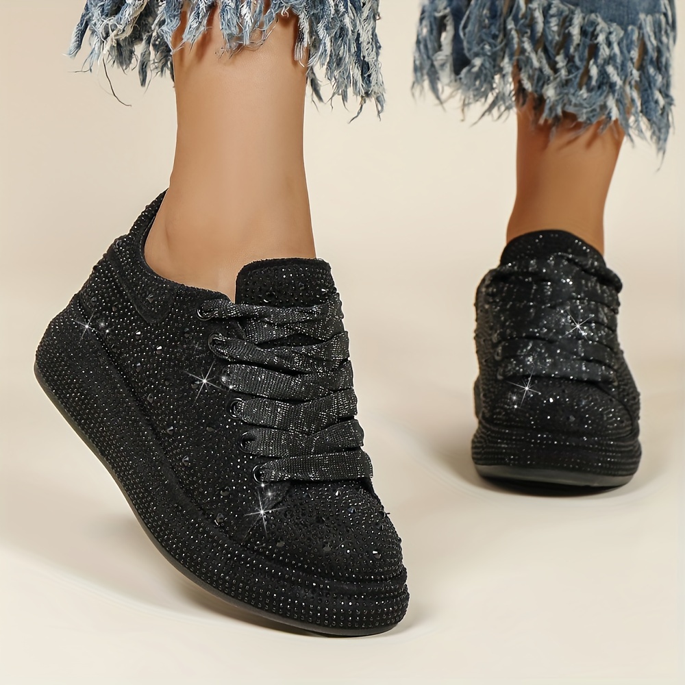 

Sparkly Sneakers For Women Party Prom Club Sneakers Sporty Fashion Casual Sneakers