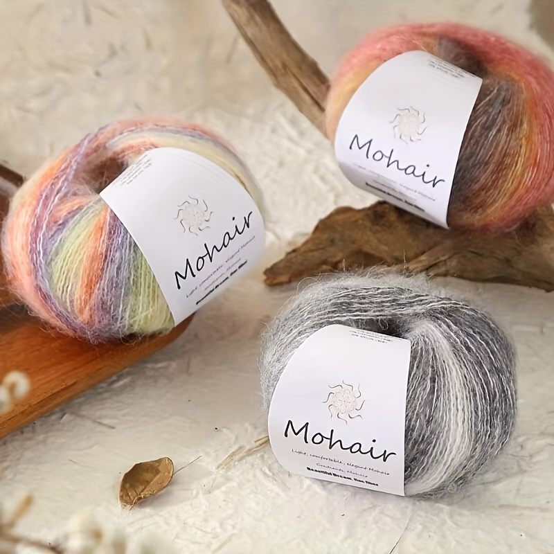 1 unidade de fio de mohair 25g para crochê - Temu Brazil