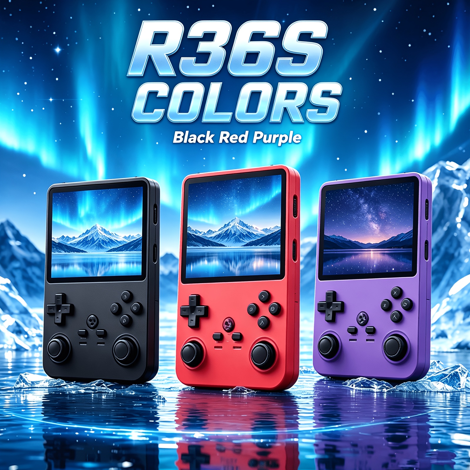 Portable R36 Retro Gaming Console with 128GB