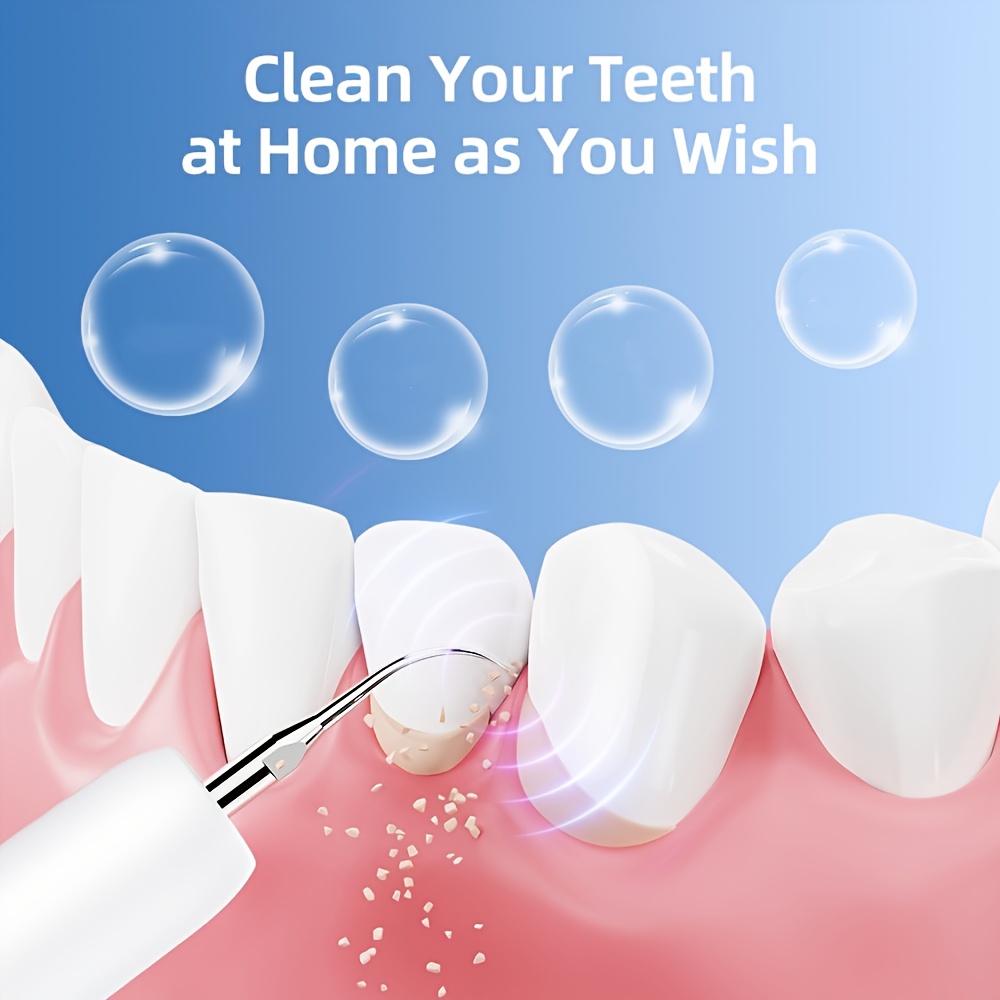 Multifunctional 5-Mode Tooth Cleaner with Metal Brush Heads