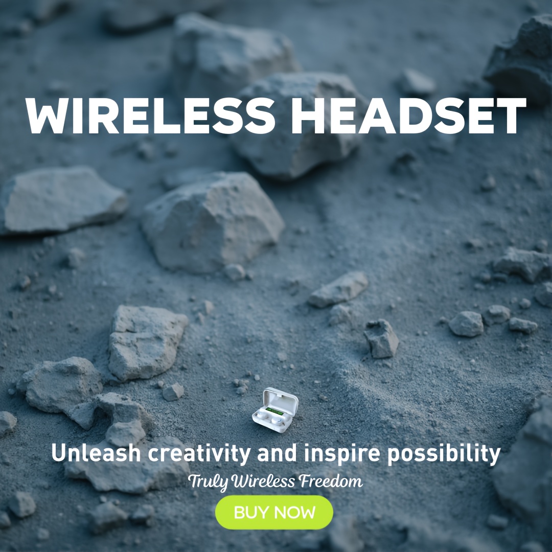 TEMU Briame , Headphones, Sport Headset, In Ear Earphones With Led Display Charging Box Tws In-ear Stereo Wireless Earphone Wireless Earbuds
