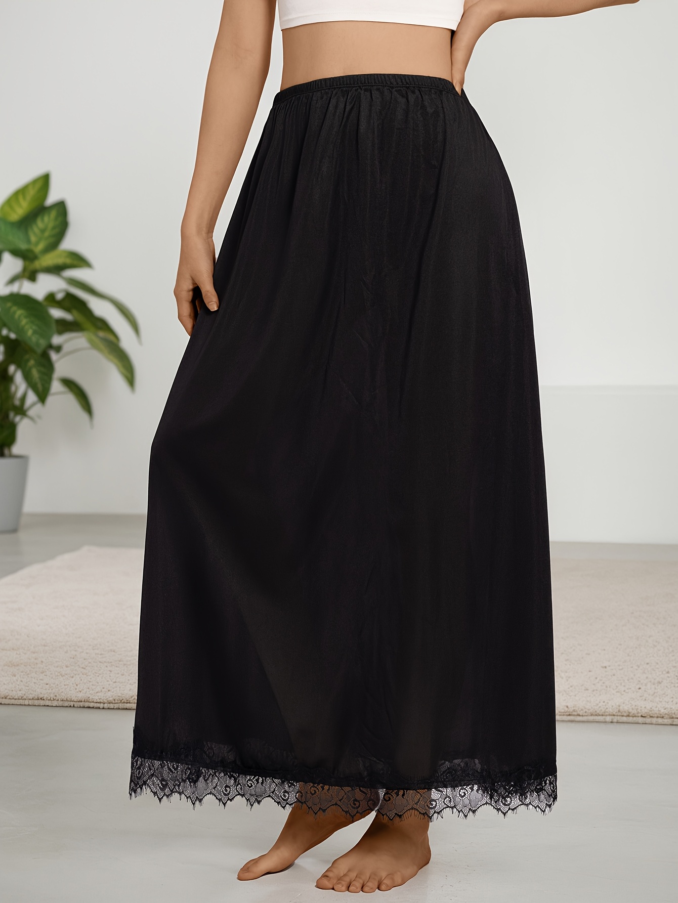 knee length dresses for ladies Maxi Slip Long Sleeves Light Natural Medium/Large / Nude main image 1
