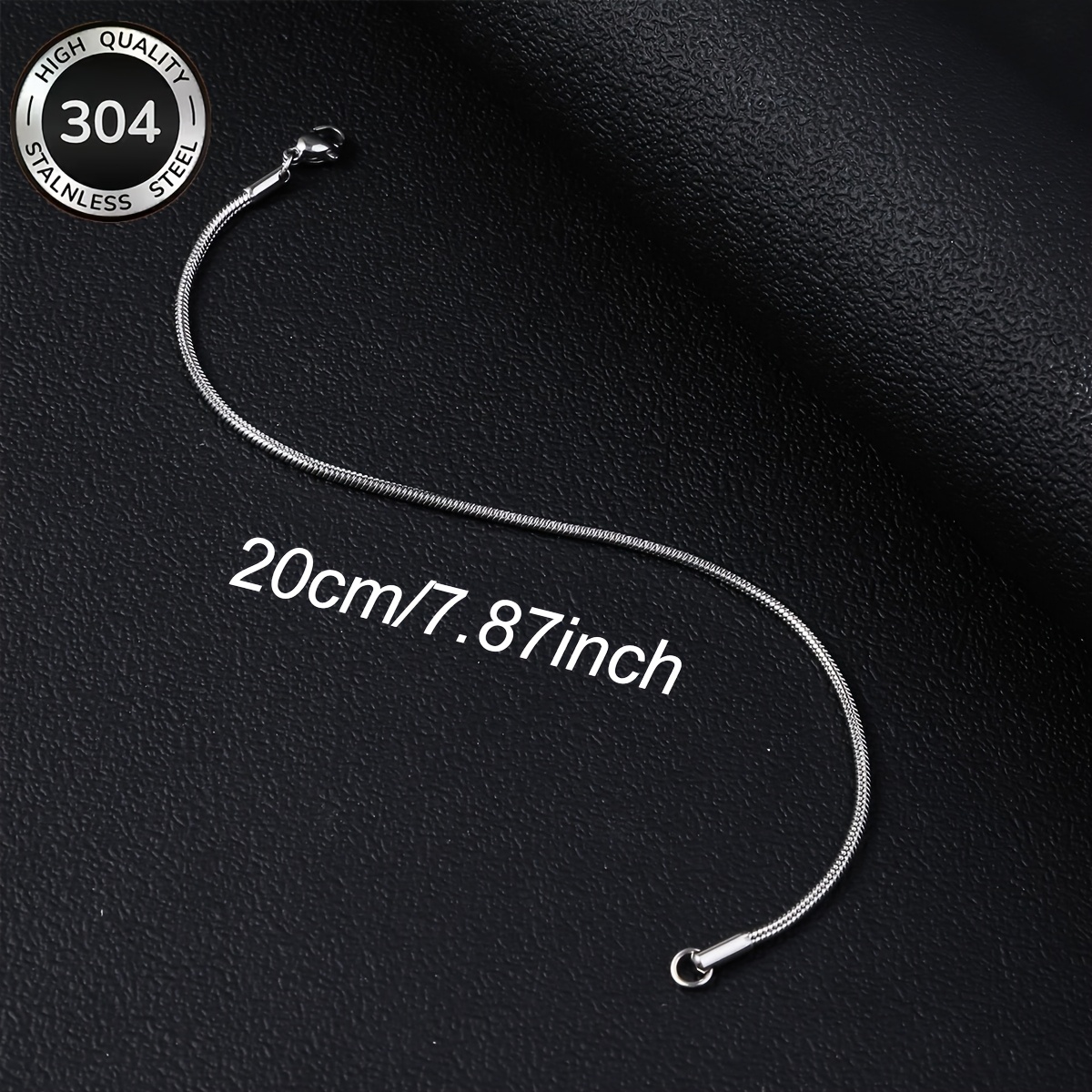 Men's Minimalist Snake Chain Stainless Steel Bracelet