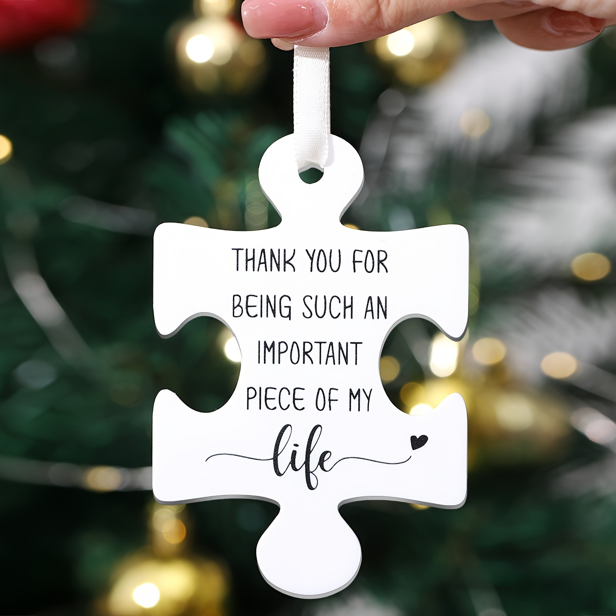 

Infinite Appreciation, Acrylic Puzzle Ornament - Perfect Gift For & Teachers, Christmas Tree Decoration