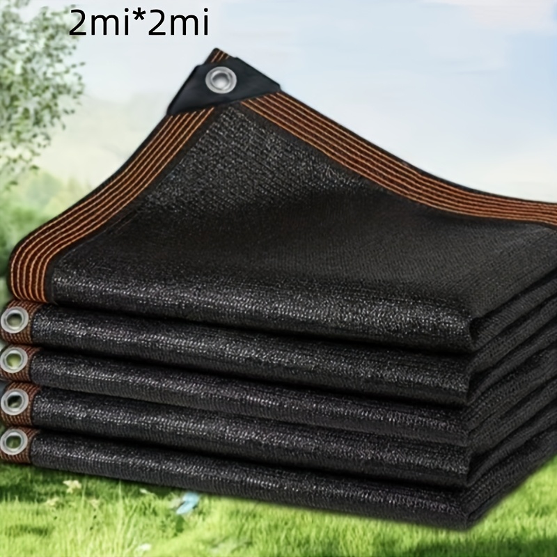 Garden Plants Are Shielded By A Black Shade Net That A 90% Shading Rate And With A Hanging Rope. Made From High-density Polyethylene Mesh, Soft And Breathable