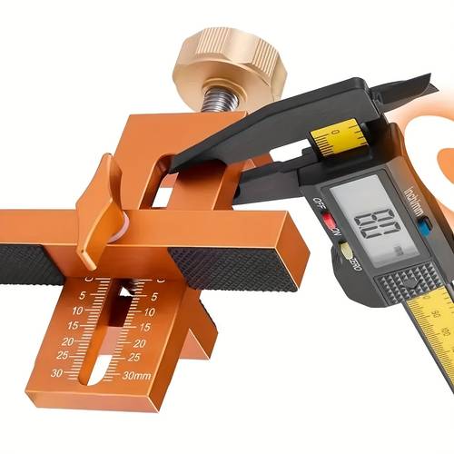 photo de l'article modèle de , moule dinstallation pour porte de placard de menuiserie en daluminium, outil de perçage à positionnement rapide avec mécanisme de , pour linstallation de panneaux de porte, installation daccessoires de placard | design élégant | usinage de