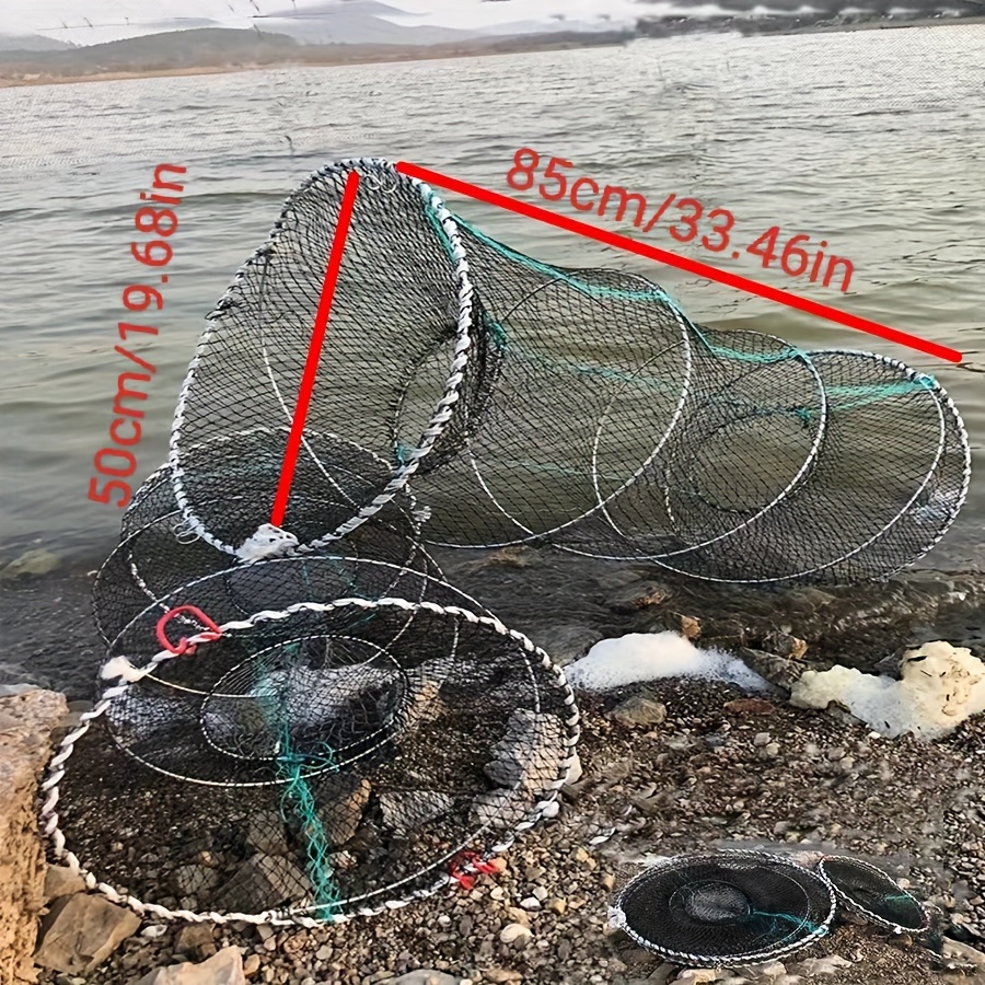 blue flower fish nets collapsible flower blue fish trap crab net shrimp trap