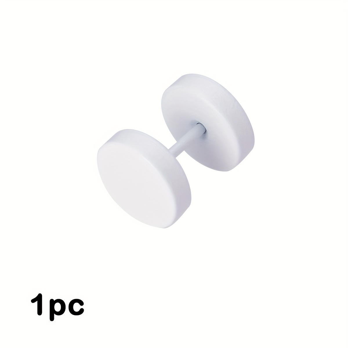 TEMU 1pc Boucles d'oreilles rondes colorées pour femmes, piercing d'oreille, barre en acier inoxydable, tragus, cartilage, boucle d'oreille helix, ,