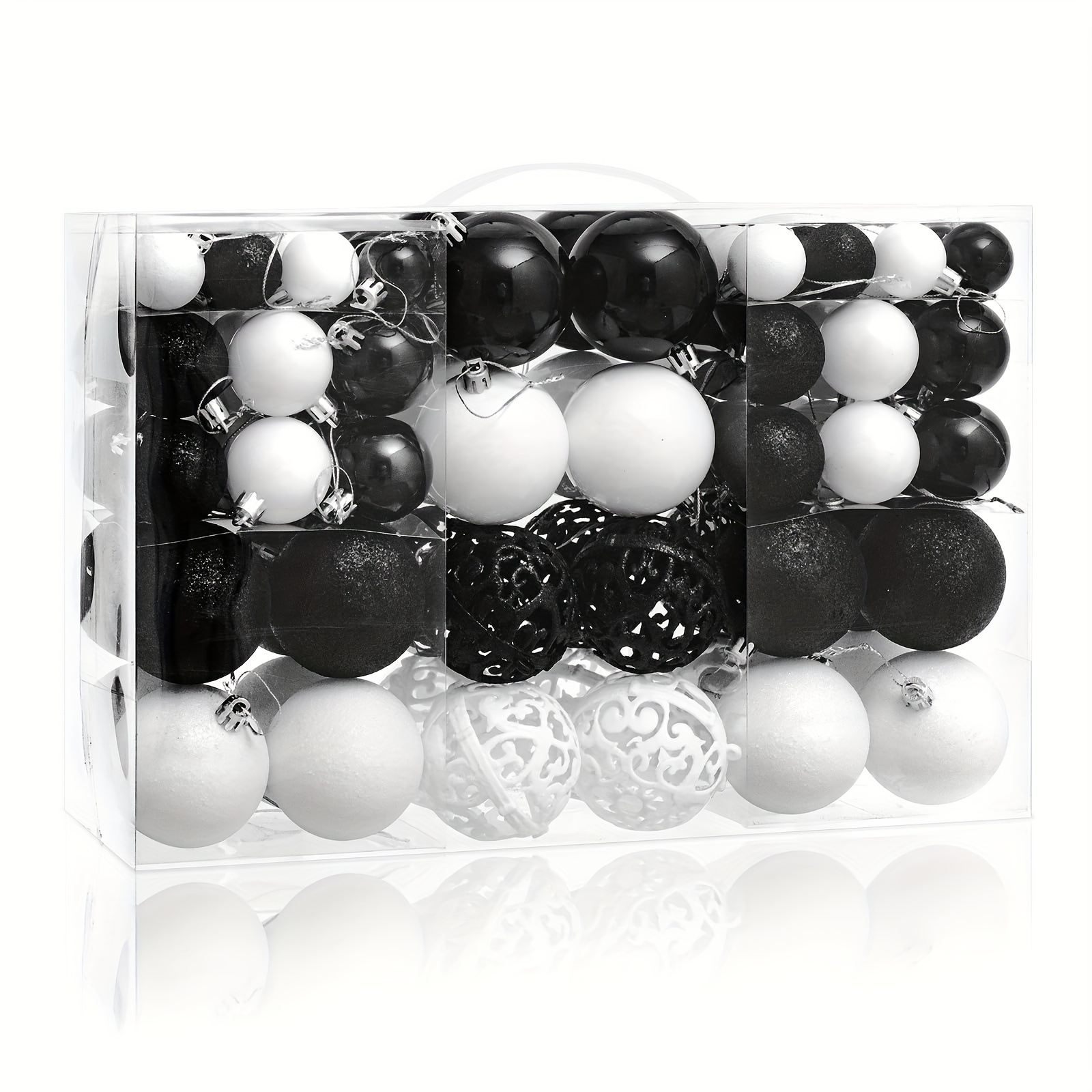 

100pcs Shatterproof Christmas Tree Ornaments Set - Plastic Hanging For And Halloween Decorations, Shatterproof Decor Hanging