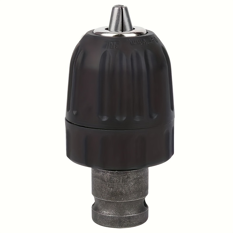 TEMU Drill Chuck Adapter For Sds Rotary Hammer - Manual Tightening, 3/8 Inch Thread, Compatible With 0.8-10mm Drill Bits