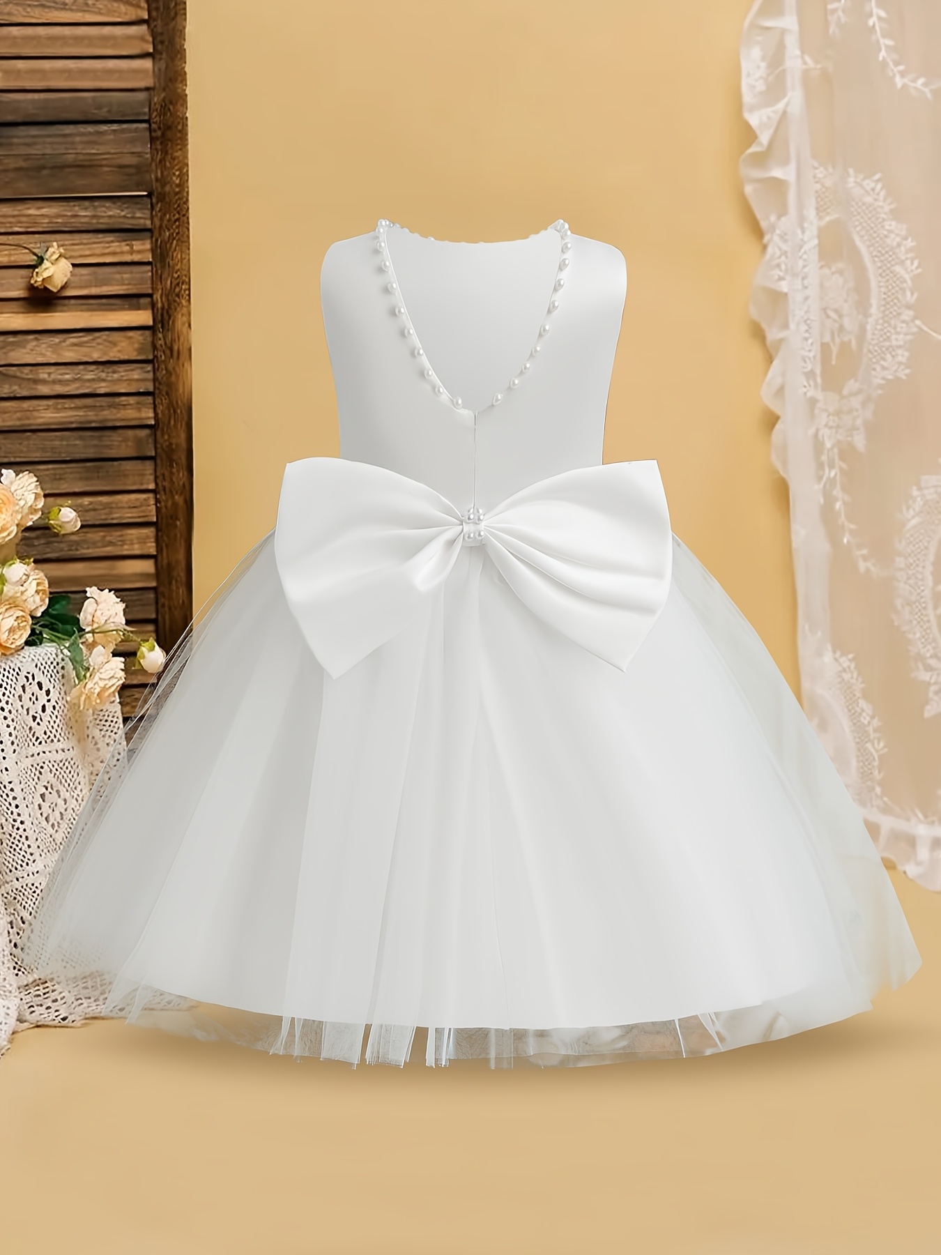 elbow sleeve dress for wedding guest Novias Bridal