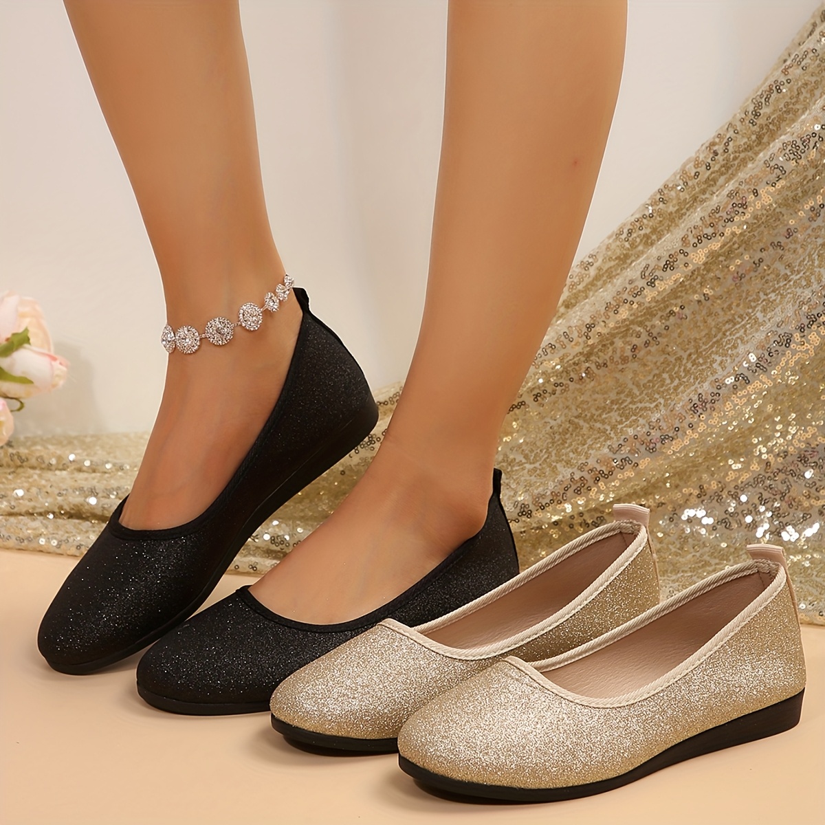 chinese dress ladies Stylish Flats for Young Girls Cute Flat Shoes for Kids Trendy Flats for Little Ones Adorable Girls' Flat Shoes Fashionable Kids' Flats Silver / 4 Big