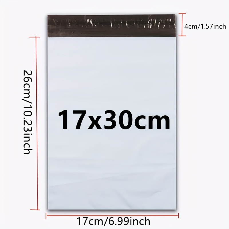 E-shop Selbstklebende Verdickte Weiße - 30er-Set, Verschiedene Größen Postverpackungsbeutel, Neue Material Verpackungstüten, Dokumentenversandtaschen,