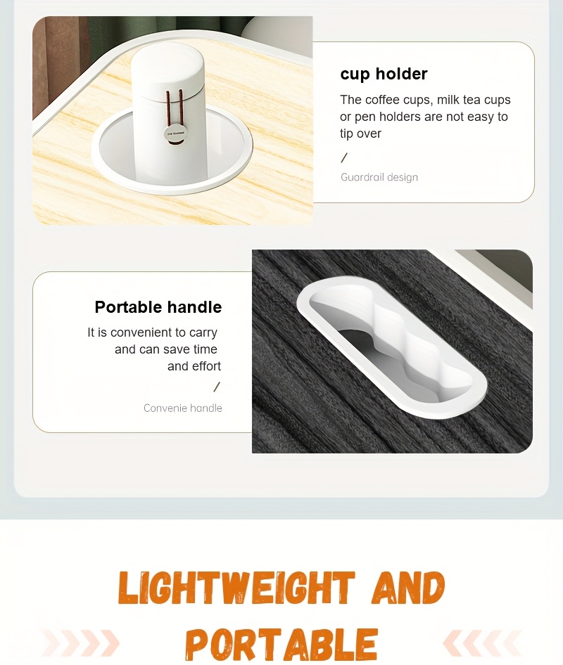 Extra Large Portable Laptop Folding Desk - Study Table, Sturdy and Durable, Ideal for Reading, Writing, and Eating on Beds, Sofas, and Floors. Multi-functional Tray Stand, Bed Table, Laptop Desk, No Assembly Required, Perfect Holiday Gift