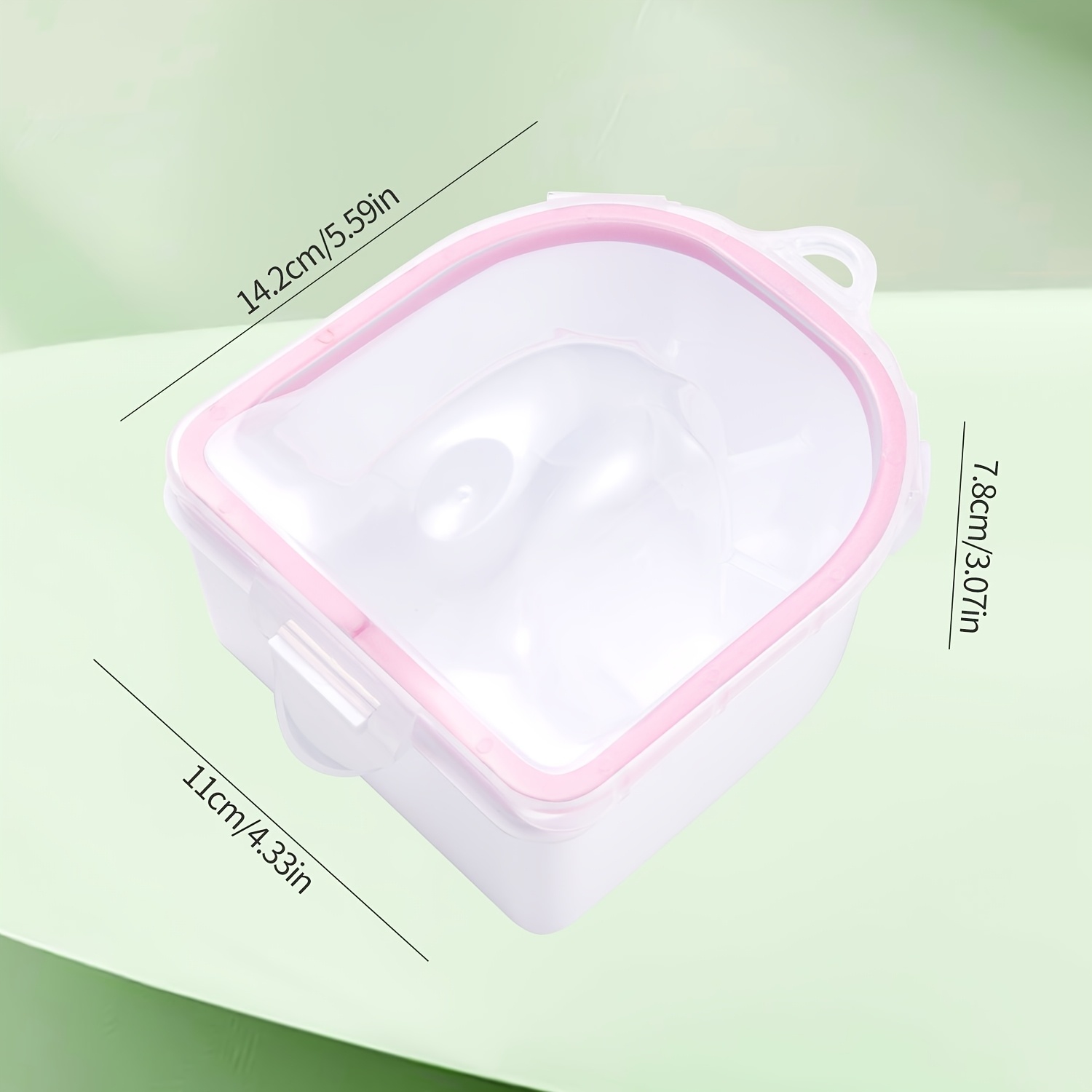 Manicure Soaking Bowl Hand Soaking Care Tool For Easy Softening And Cleaning, Detachable Double Layer Soaking Bowl For Nails