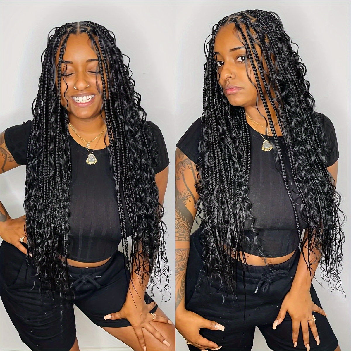 DIY CROCHET KNOTLESS FRONTAL BRAIDED WIG USING EXPRESSION