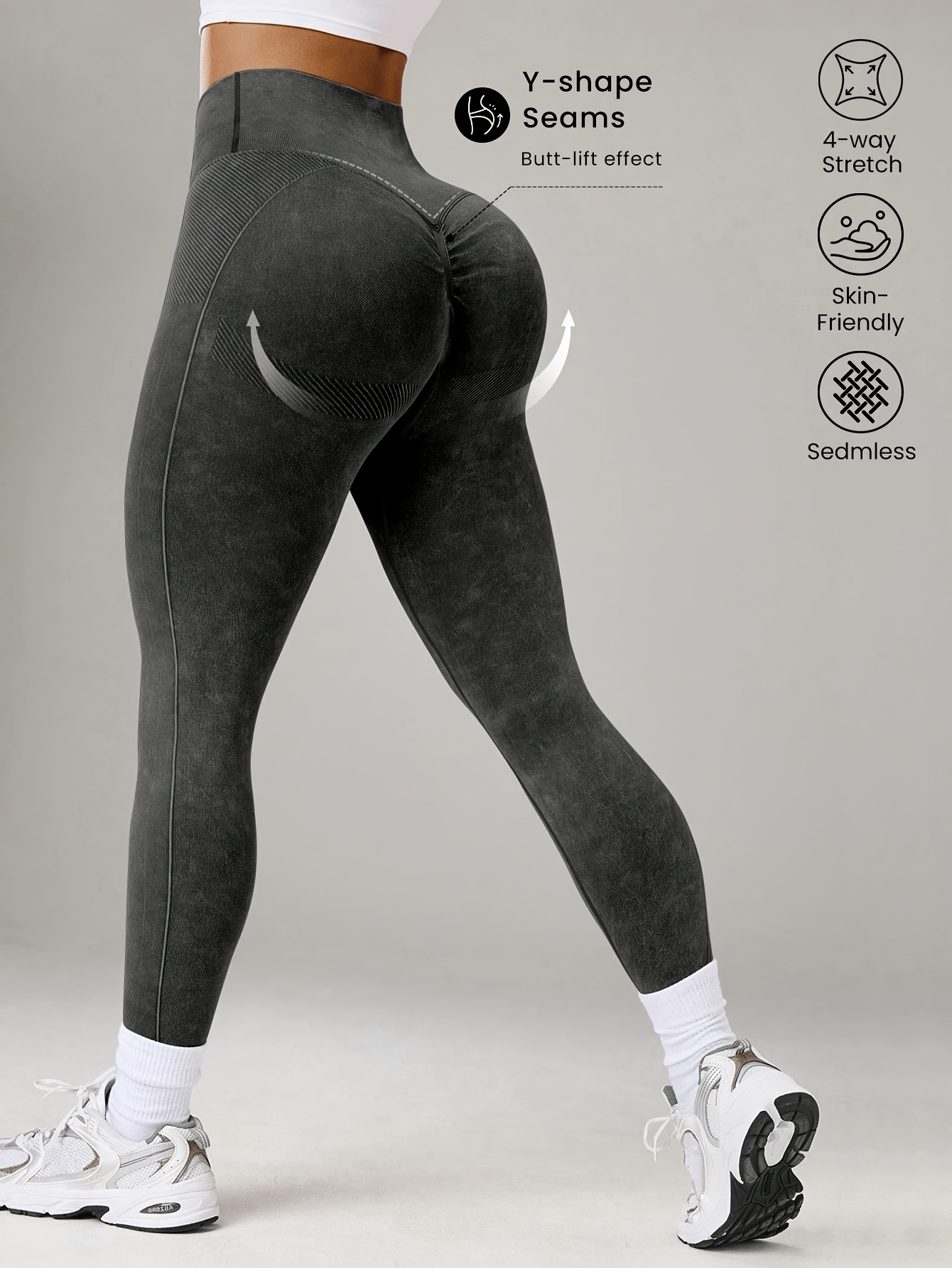 Pantalones de Yoga Casuales de Cintura Cruzada y Alta Elasticidad, Pantalones Deportivos para Interior y Exterior