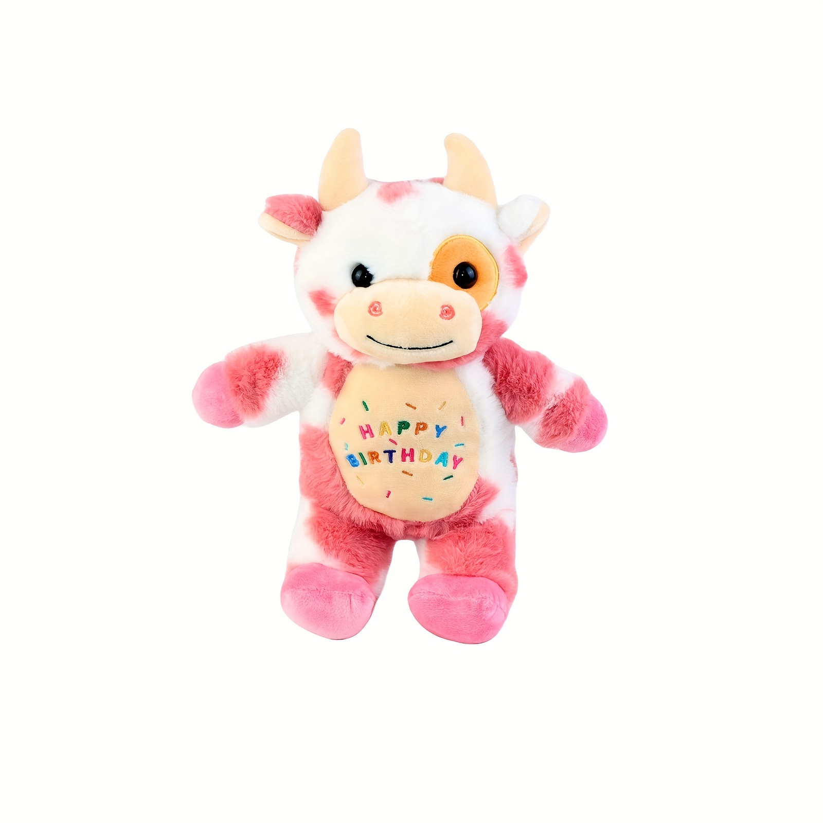 28cm/11.02in Animales Peluche Vaca Lindos Suaves Regalos - Temu