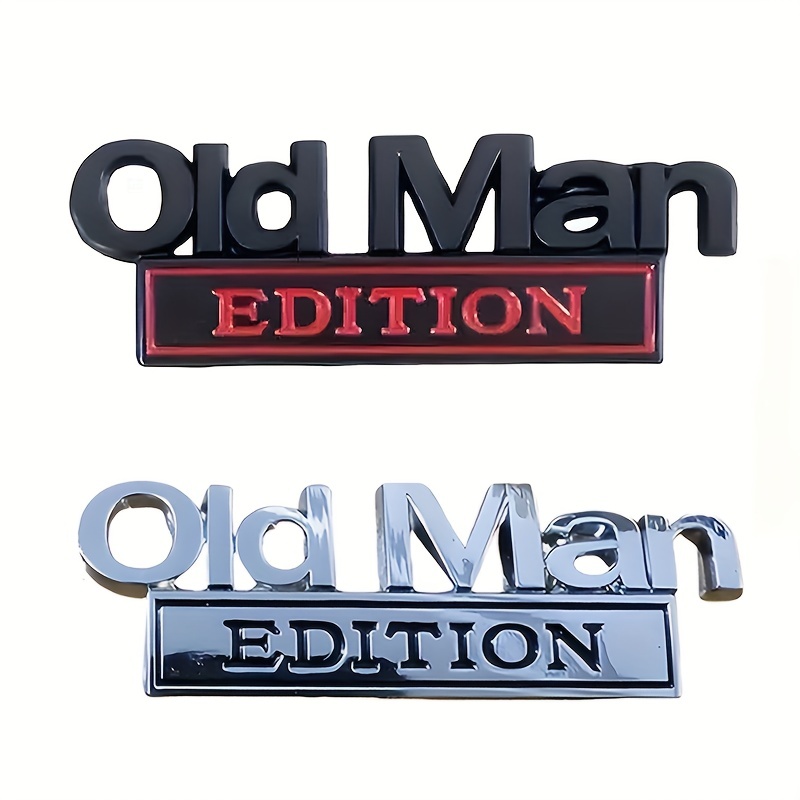 

Old Man 3d Emblem Sticker Badge Fender Funny Decals Car Truck Door Decoration For Universal Vehicle Suv Motorcycle