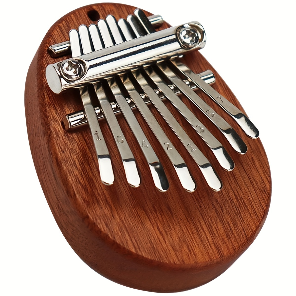 

Goldencentury Mini Kalimba - Portable Thumb For Beginners & Adults, Red Wooden Instrument With Accessories, Gift Set