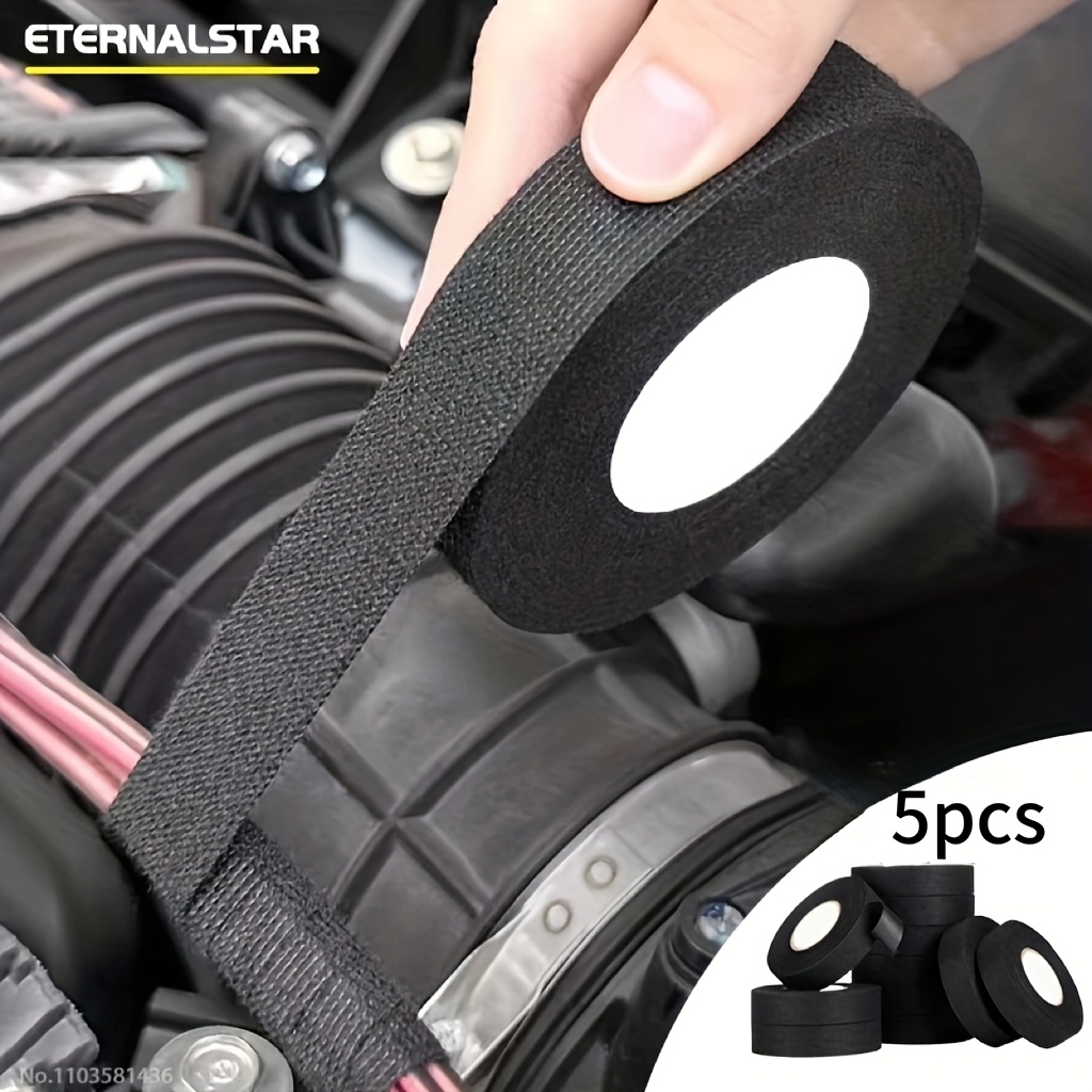 

5pcs Car Electrician Tape - Waterproof, Soundproof And Vibration Reduction Cloth Tape, Suitable For Cable Bundle 1pc