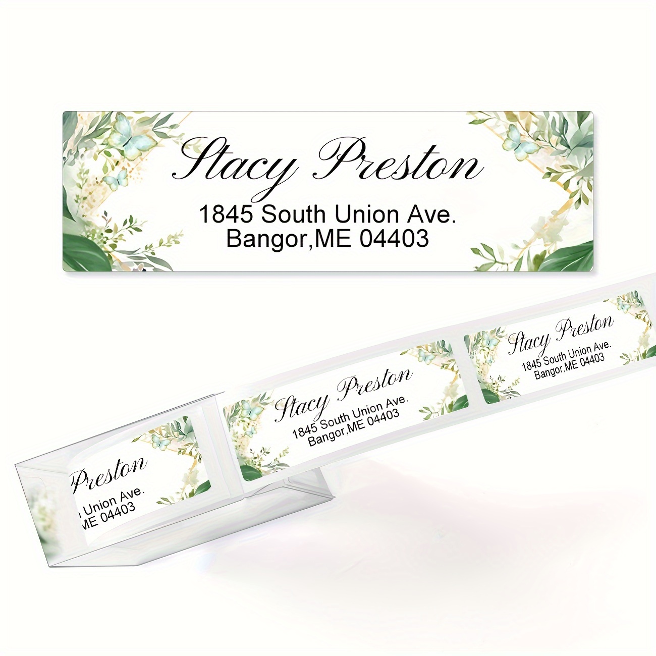 

Custom Return Address Label Roll, Personalized Address Label Stickers, Floral Color Address Roll Labels, 2.5inx0.75in (a Roll Of 250 Labels)