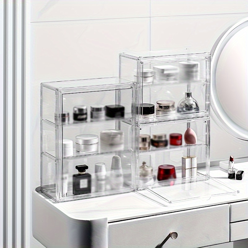 

Organisateur Cosmétique Magnétique - Vitrine Multicouche Parfums et , Boîte de Rangement Portable Chambre, ,