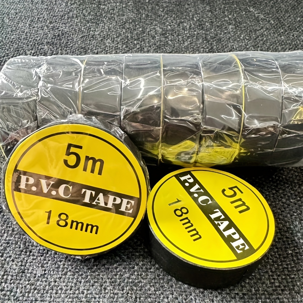 

10pcs Electrical Tape, Insulating Tape, Tape, Black High Temperature Resistant Tape, Insulating Tape, Electrical Tape