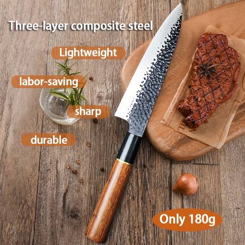 premium lightweight with stainless steel blade rust resistant forged design meat vegetables and fruits gift for home cutting tool elegant kitchenware for