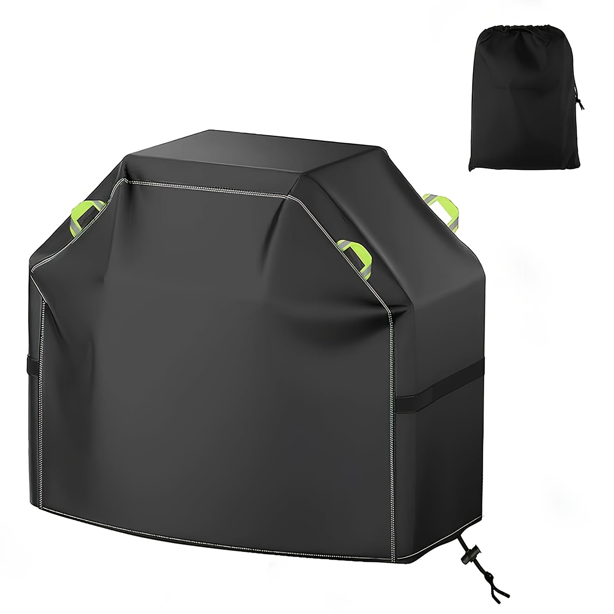 E-shop Grillabdeckung, Allwetter-Gasgrillabdeckung mit Griffen, Schultergurt und verstellbarem Kordelzug