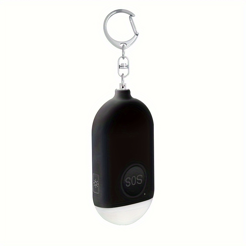 E-shop USB Wiederaufladbarer 130dB Persönlicher Alarmanhänger für Frauen - SOS-Notfall-Sicherheitssirene mit LED-Licht, Panikknopf oder