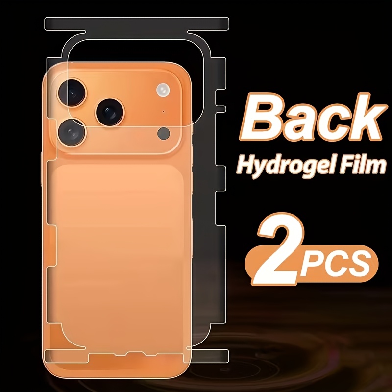 E-shop 2 Stück Hydrogel-Folie für die Rückseite, kompatibel mit iPhone 17/17 Pro Max/17 Pro, mit einem weichen TPU-Rückseiten-Schutzfolien, die nicht