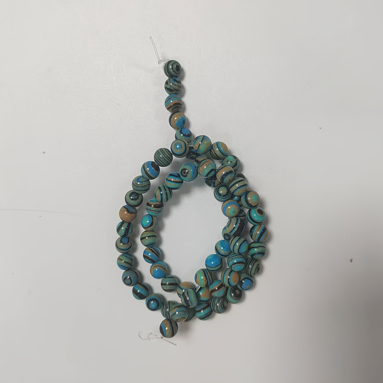 TEMU Perles de malachite bleue en vrac pour bijoux, , boucles d'oreilles, fabrication de bracelets