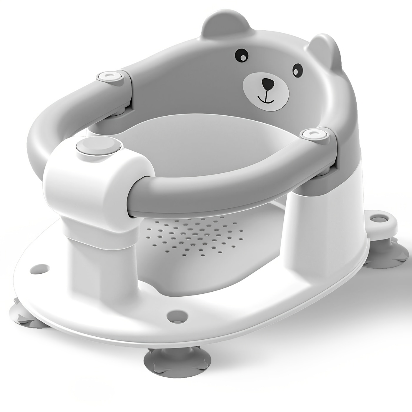 Baby Bath Seat for 6 Months and Up with Non-Slip Suction Cups and Soft Cushion, Toddler Bath Support Chair in Multiple Colors