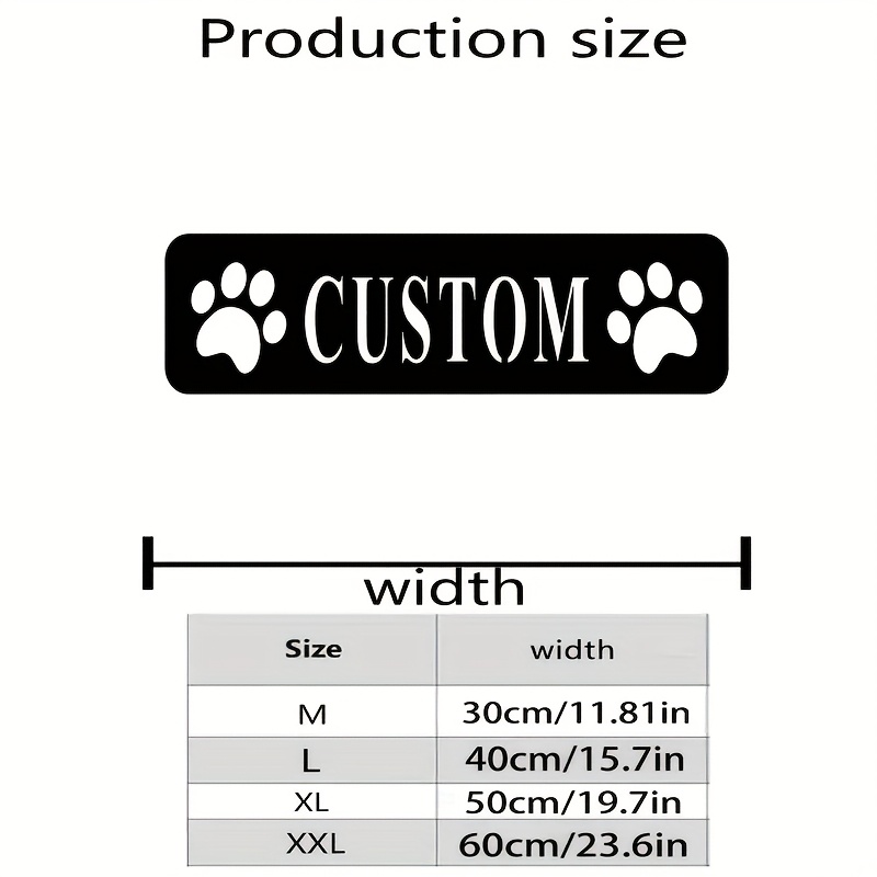 TEMU Customized Metal Dog Paw Print Logo - Personalized Tag, Sturdy And Durable Wall Mounted Art Decoration, Suitable For Dog Houses, , Pet Owners'