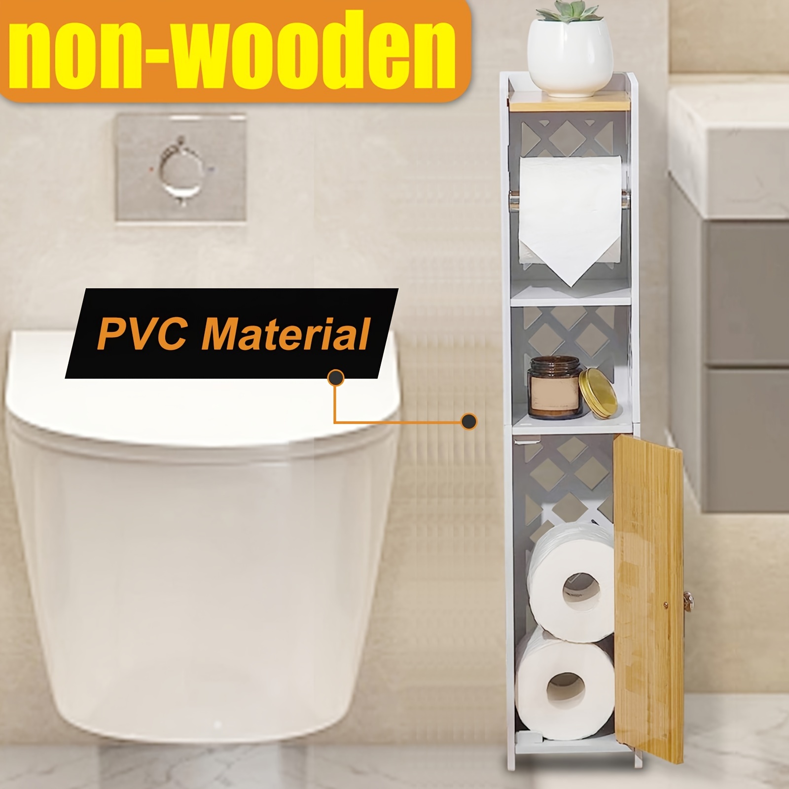 

1pc Bathroom Roll And , - , Stand For Bathroom ,