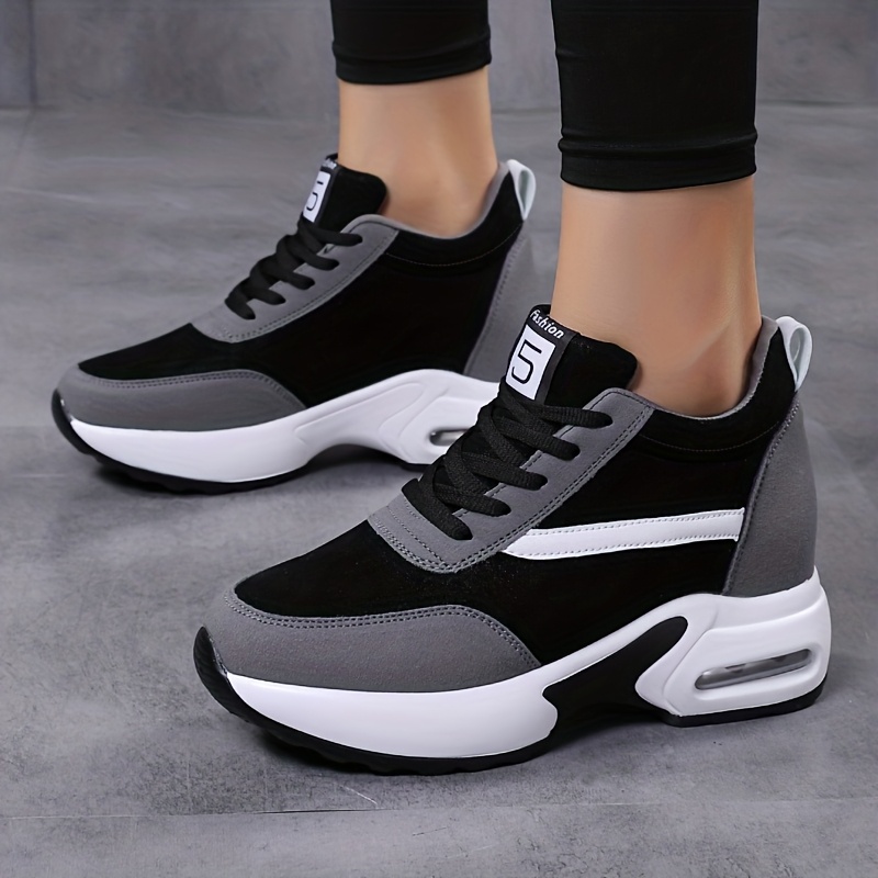 Image of Casual Sneakers For Women That Are Lightweight, Comfy, And Versatile With Added Height., Women Shoes
