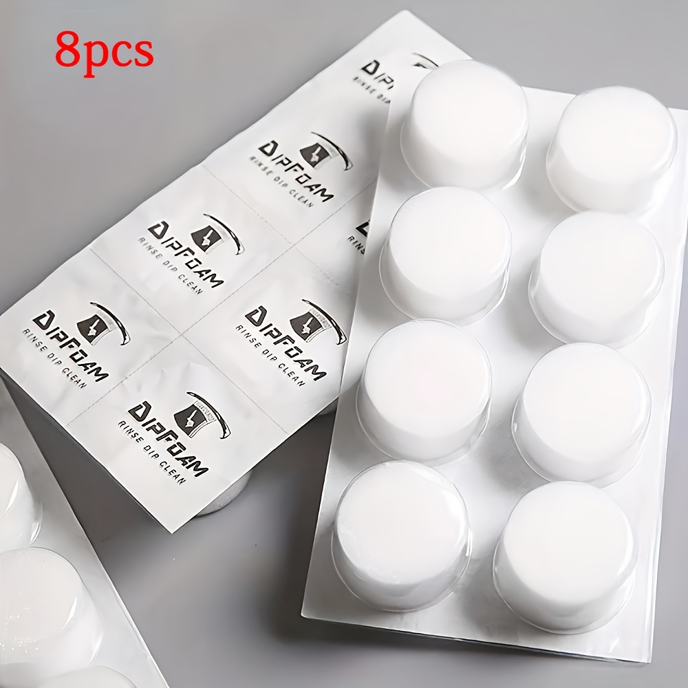 8pcs Tattoo Dip Tattoo Disposable Dip Foam Rinse Caps Cups Cleaning For Needle And Tip Rinse Dip
