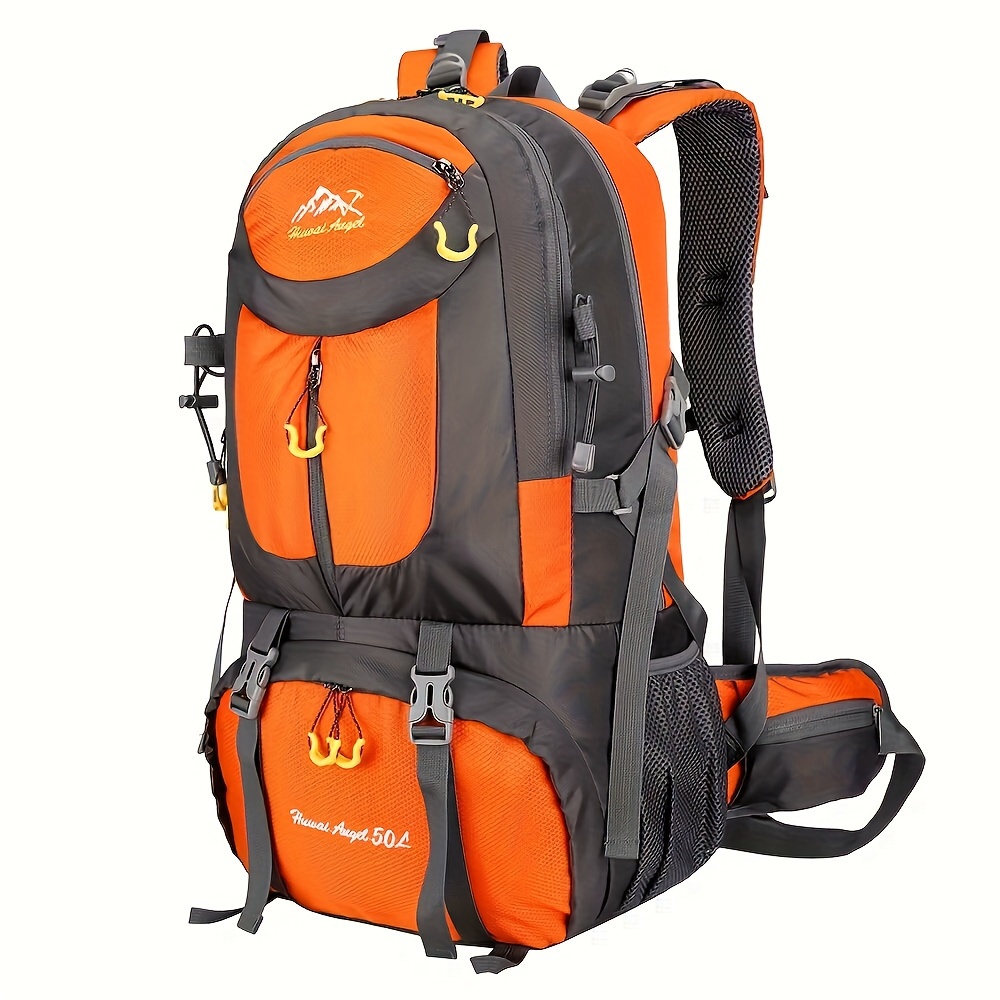 1pc 50l Large Capacity Mountaineering Bag Waterproof Hiking