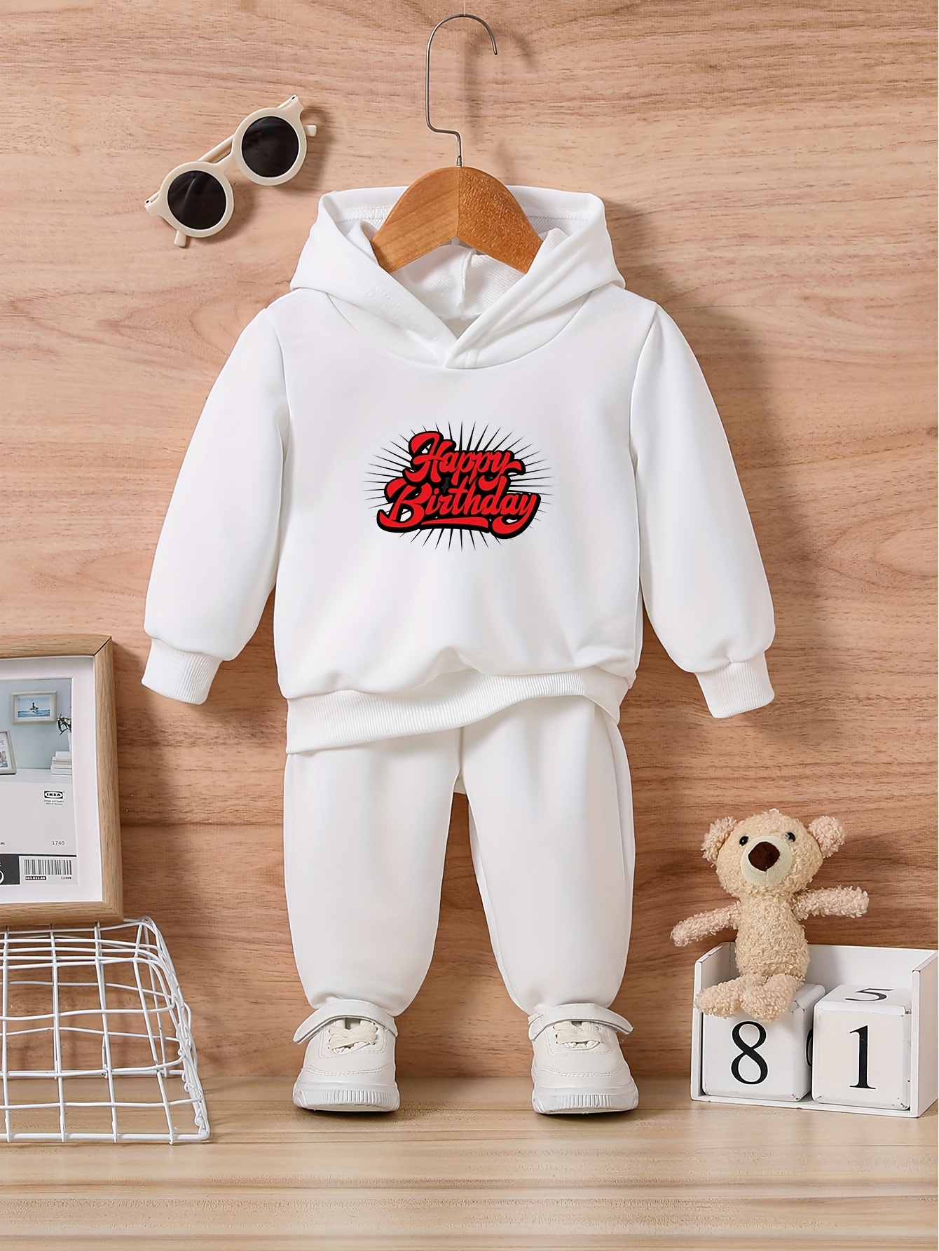 Letter Print 2PCS Girl's Adorable Long Sleeve Hoodies Sweatshirt Pants  Set, Comfy Casual Versatile Spring/Summer Clothes For Toddler Girls