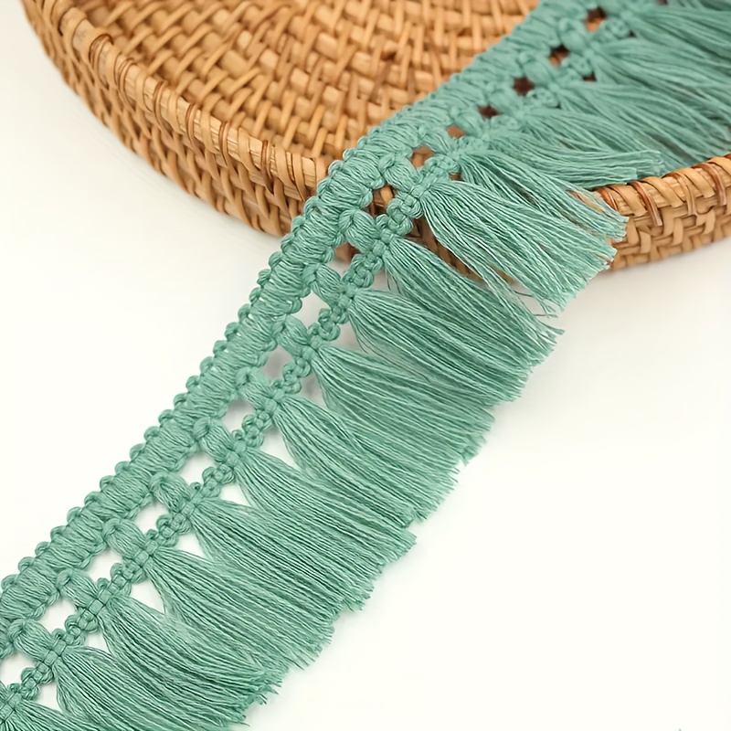 TEMU 3 Yards Of Polyester Lace Ruffle Trim, 5 Cm Wide, Decorative Fringe With A Scalloped Edge For Tablecloth Borders, A Crafting Accessory For Bags,
