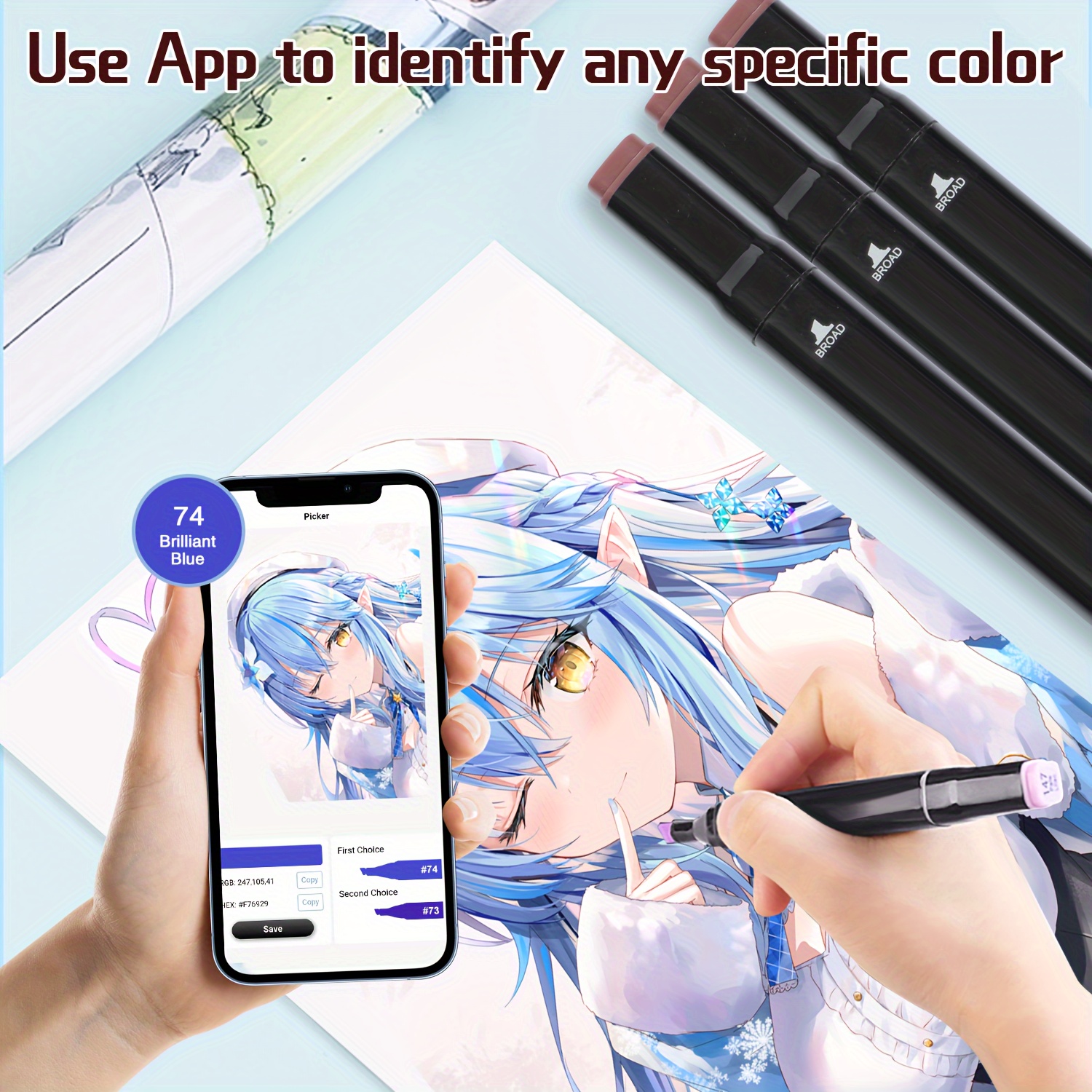 Buy 80 Colors Alcohol Markers Set, Dual Tips Blender Art Markers For Drawing Sketching Coloring Artist Pens And Underlining Professional Permanent Sketch Markers For Kids Adult Coloring