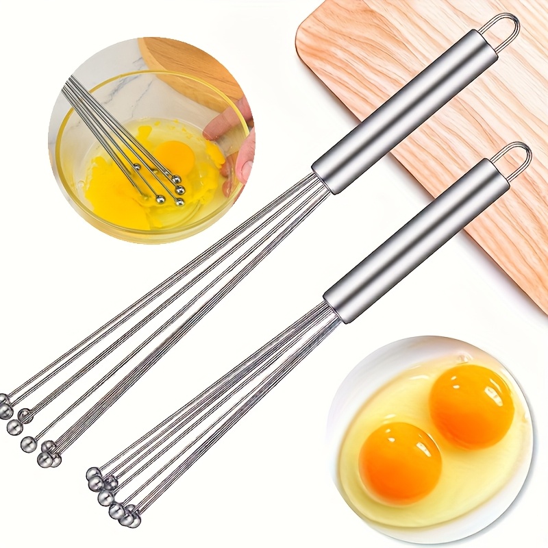 

Stainless Steel Set, Mini For Cooking, Whisk Ball Wire For Coffee, Butter, Cream Sauce