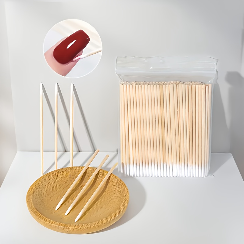 400pcs Nail Art Sticks for Detailing and Manicure Correction