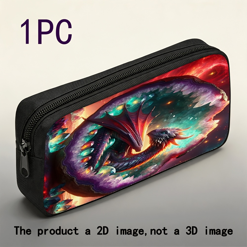 item picture 1pc   pattern printed large capacity pencil case pencil case pencil case large capacity pencil case stationery storage bag fashionable pencil case
