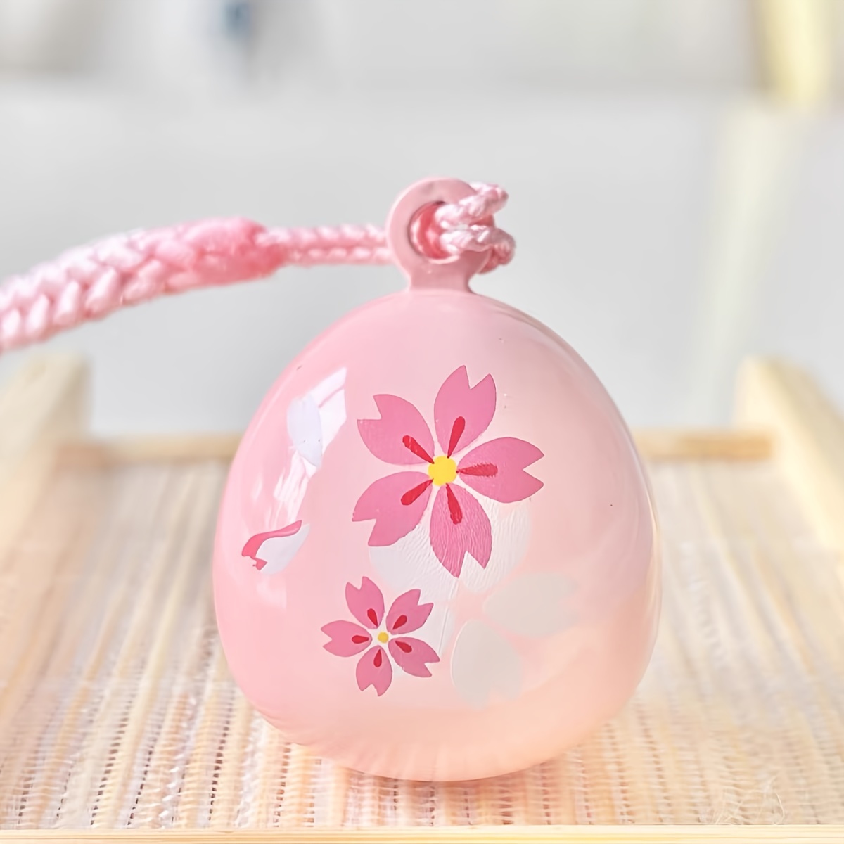 Single Pink Musical With Cherry Design | Perfect Mother's Day Gift - Keychain, Phone Charm, Bag Pendant, Brass Material