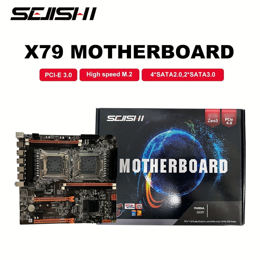 SEJISHI X79 CPU マザーボード LGA 2011 E ATX SATA3 PCI E 3.0 In - Temu Japan